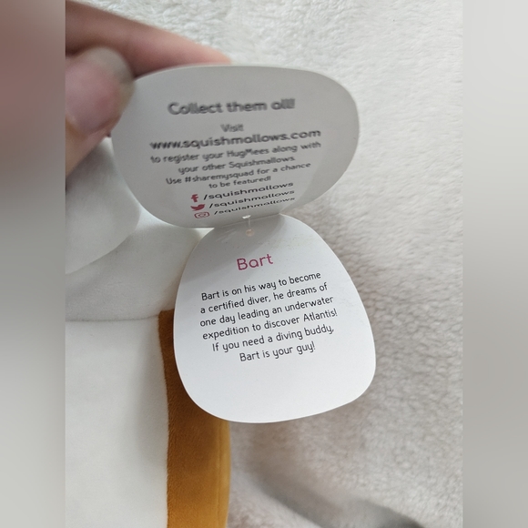 Squishmallow Hug Mees Bart the Fox Plush - Picture 2 of 4